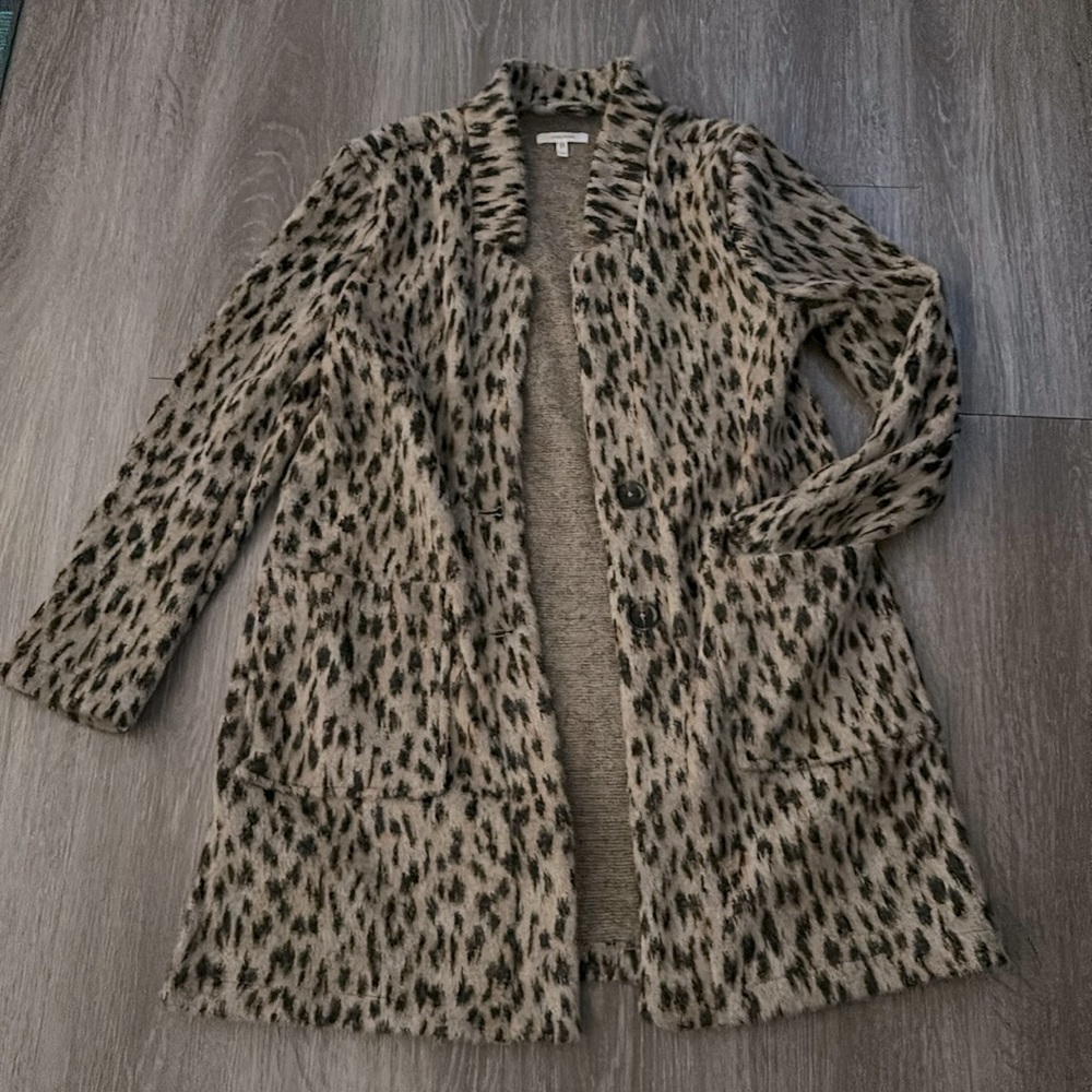 Leopard soft jacket